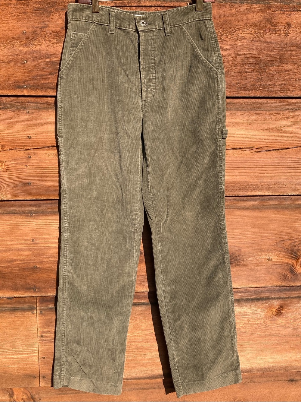 ABERCROMBIE Corduroy Carpenter Olive Pants